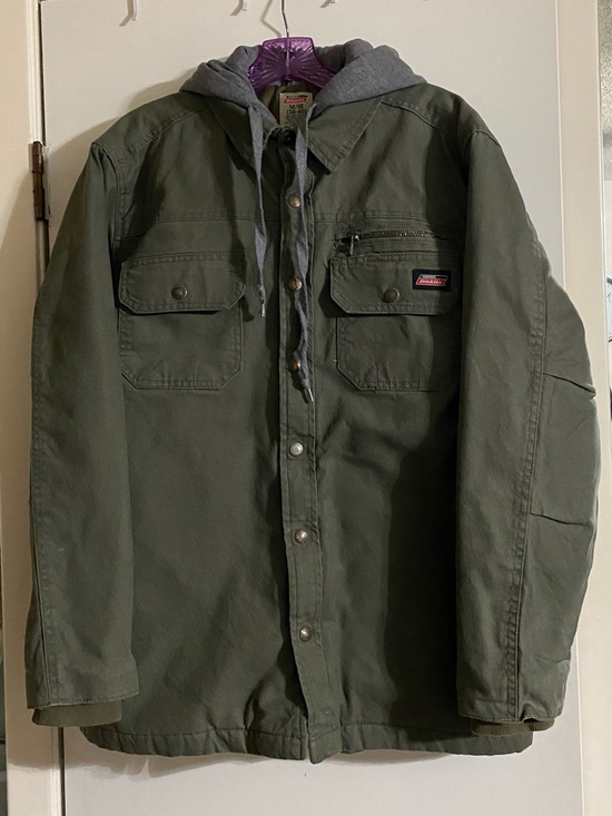 Dickies Other - Dickies Olive Green Military Field Jacket with Gray Hood M (38-40)